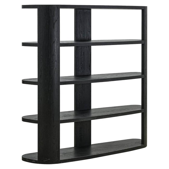 Richmond Interiors  Wandkast Navarino 3-planken Dark coffee