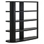 Richmond Interiors  Wandkast Navarino 3-planken Dark coffee
