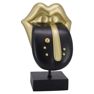 Richmond Interiors  Deco object Tongue Zwart/Goud