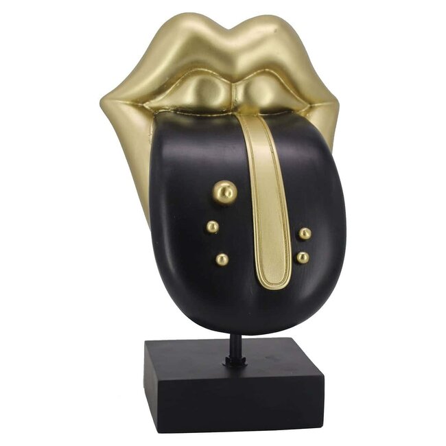 Richmond Interiors  Deco object Tongue Zwart/Goud