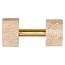 Richmond Interiors  Deco object Dumble beige / shiny brass