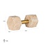 Richmond Interiors  Deco object Dumble beige / shiny brass
