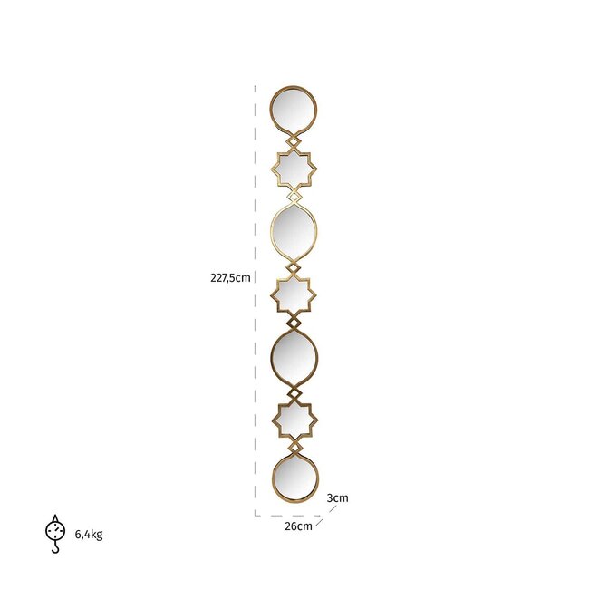 Richmond Interiors  Spiegel Babice goud Goud