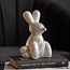 Present Time Ornament Balloon Bunny wit parelmoer