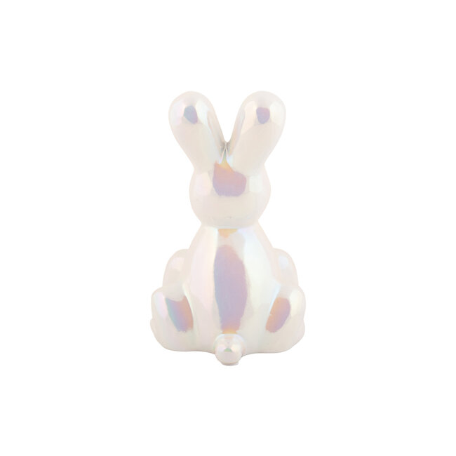 Present Time Ornament Balloon Bunny wit parelmoer