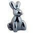 Present Time Ornament Balloon Bunny zwart groot