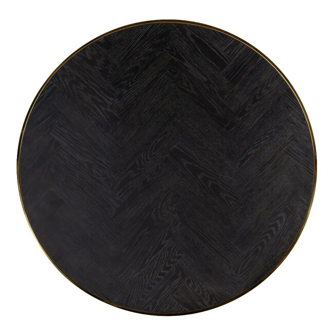 Richmond Interiors  Showroommodel Salontafel Blackbone gold set van 2  Black rustic