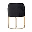 Richmond Interiors  Stoel Hadley antraciet velvet / brushed Goud