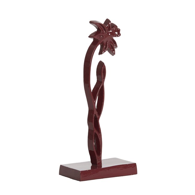 Light en Living Ornament op voet 13x8x30 cm DAFFODIL  glans bordeaux