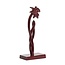 Light en Living Ornament op voet 13x8x30 cm DAFFODIL  glans bordeaux