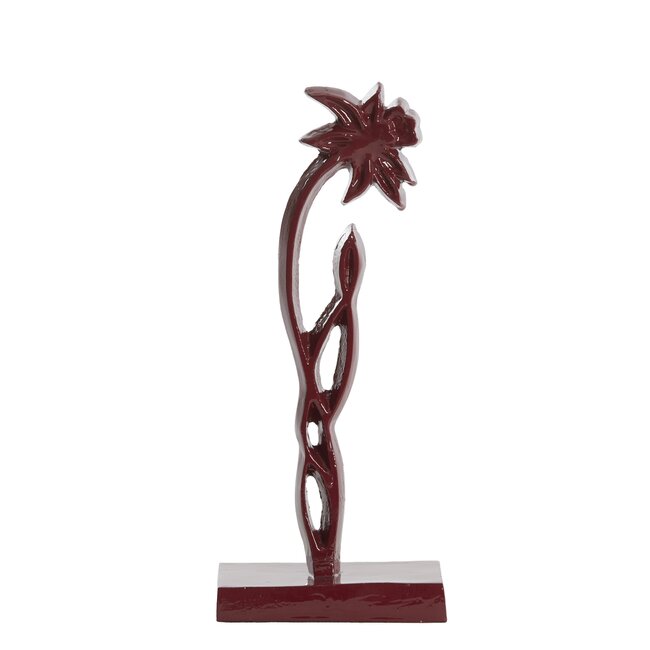 Light en Living Ornament op voet 13x8x30 cm DAFFODIL  glans bordeaux