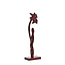 Light en Living Ornament op voet 12x7,5x40 cm DAFFODIL glans bordeaux