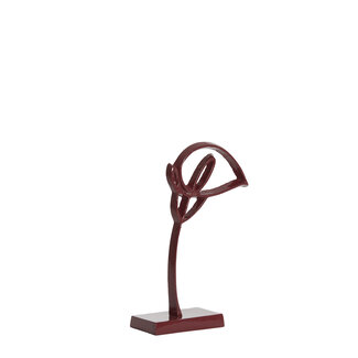 Light en Living Ornament op voet 15x7,5x29 cm CALLA  glans bordeaux