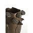 Light en Living Vaas deco 27,5x25,5x35 cm LAVCI keramiek mat donker bruin