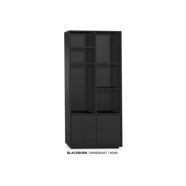 WoonMax TV wandmeubel Blackburn maat L - Diverse elementen en kleuren