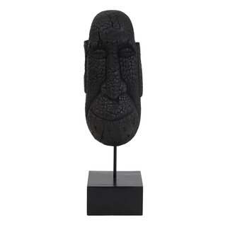 Light en Living Ornament op voet 15x14x47,5 cm MASK  hout zwart
