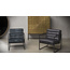 Het Anker Showroommodel Fauteuil Skipper Black & Blue vintage velvet