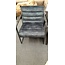 Het Anker Showroommodel Fauteuil Skipper Black & Blue vintage velvet