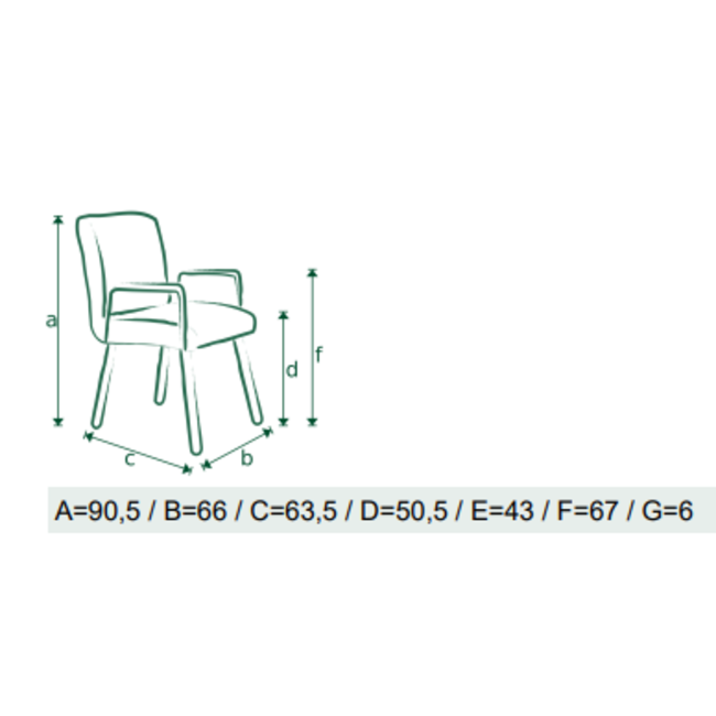 Wildeboer & v/d Weide Eettafelstoel Marit  - Voss 18