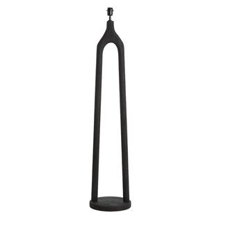 Light en Living Vloerlamp Ø30x135 cm XITTA hout mat zwart Light en Living Vloerlamp Ø30x135 cm XITTA hout mat zwart