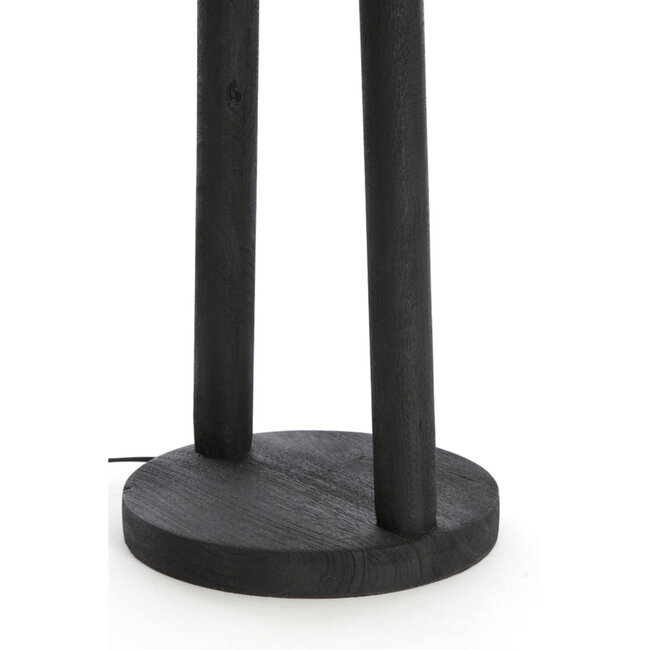 Light en Living Vloerlamp Ø30x135 cm XITTA hout mat zwart