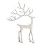 Light en Living Ornament 27.5x7x39 cm DEER wit+grijs
