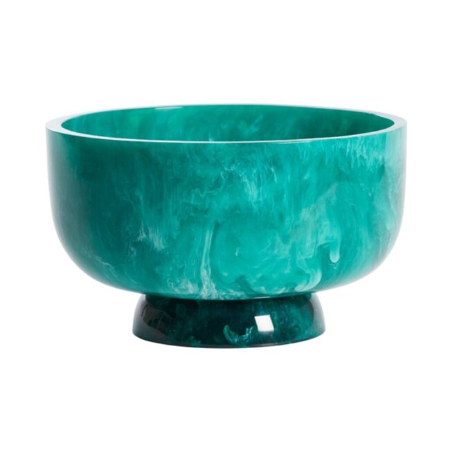 Light en Living Schaal Ø28x17 cm LEWOTOBI petrol+emerald