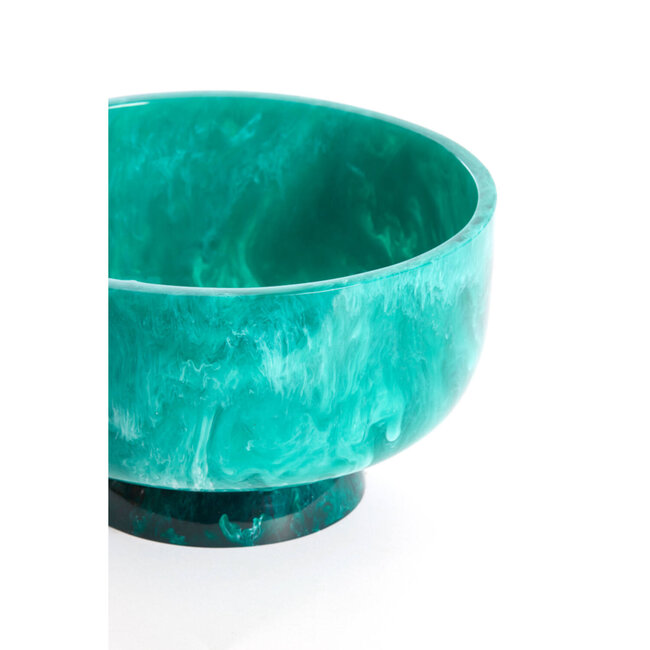 Light en Living Schaal Ø28x17 cm LEWOTOBI petrol+emerald