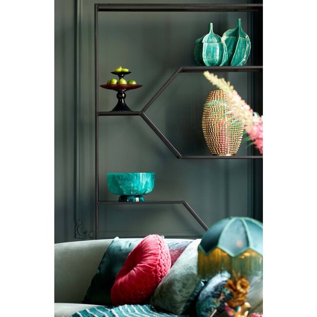 Light en Living Schaal Ø28x17 cm LEWOTOBI petrol+emerald