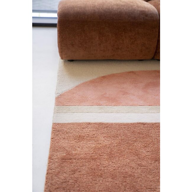 By Boo Vloerkleed Kazi 190x290 cm - terracotta