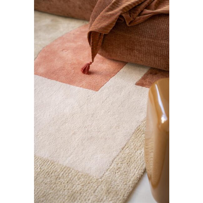 By Boo Vloerkleed Kazi 190x290 cm - terracotta