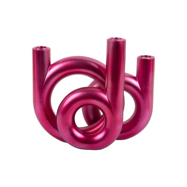 Present Time Kandelaar Rings medium - Metallic roze