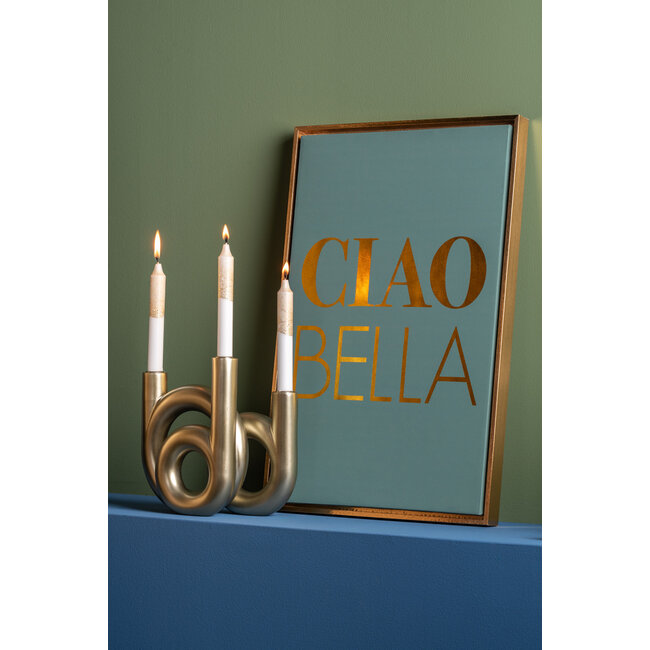 Present Time Kandelaar Rings medium - Metallic Goud