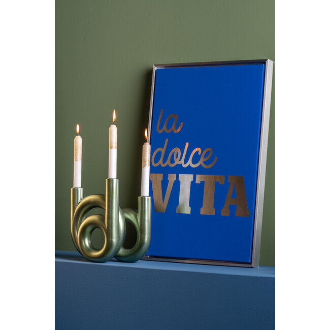 Present Time Kandelaar Rings medium - Metallic Jungle groen