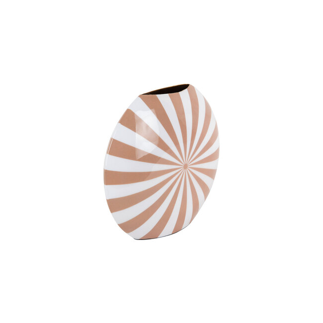 Present Time Vaas Candy Swirl zacht bruin - wit medium