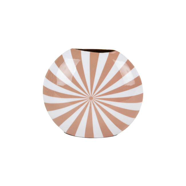 Present Time Vaas Candy Swirl zacht bruin - wit medium