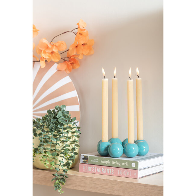 Present Time Vaas Candy Swirl zacht bruin - wit groot