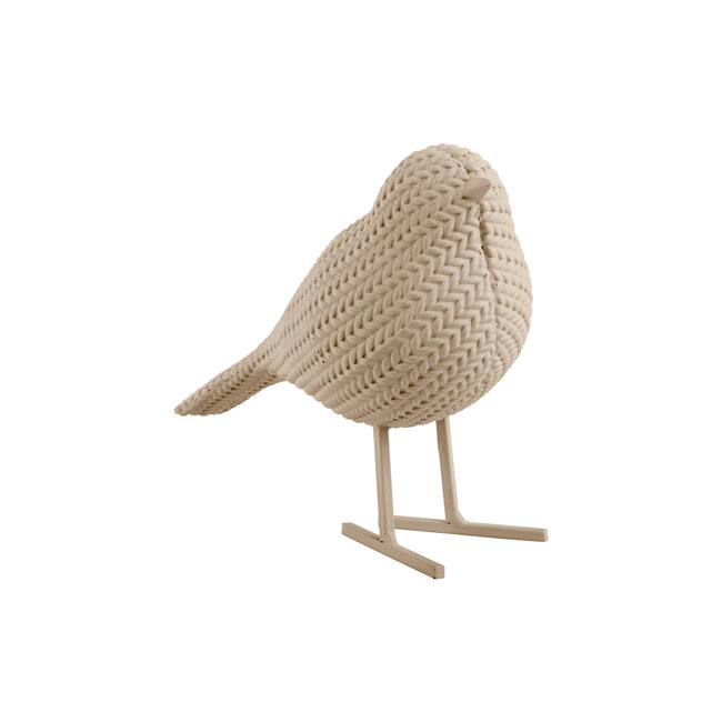 Present Time Ornament Statue Knitted zacht bruin