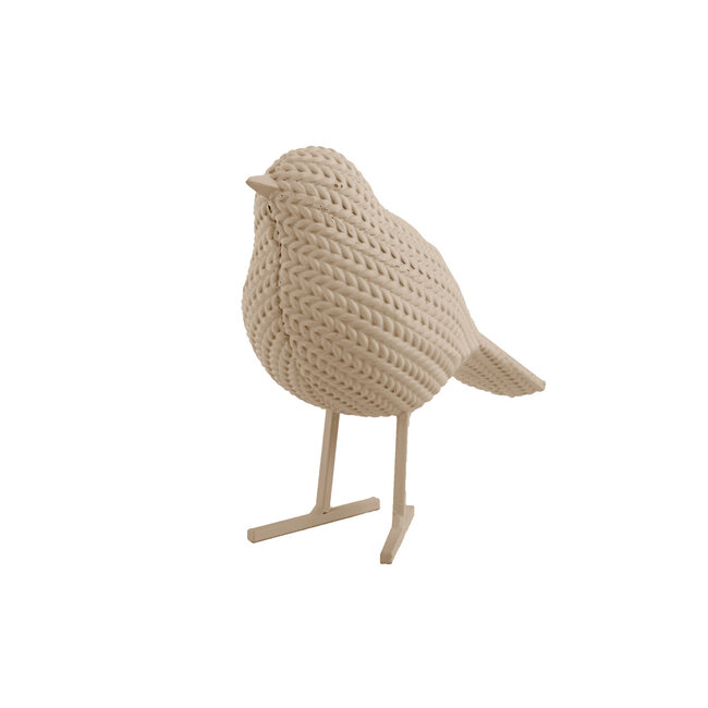 Present Time Ornament Statue Knitted zacht bruin