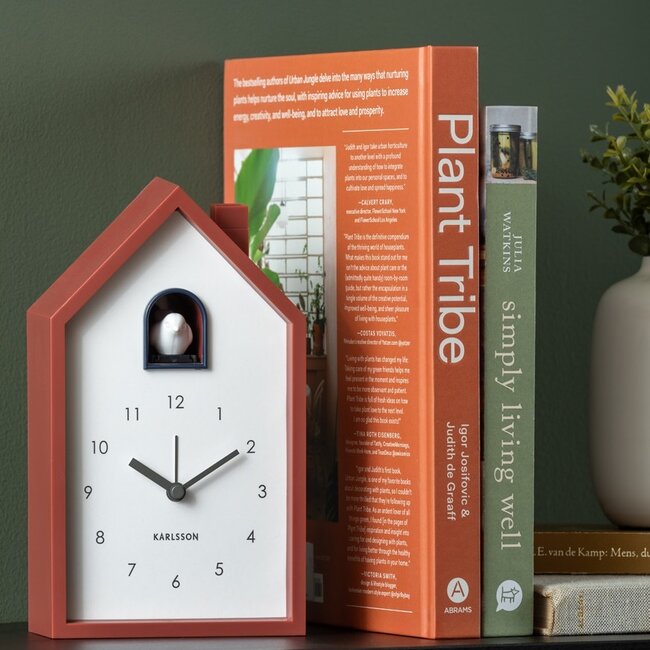 Karlsson Wekker Modern Cuckoo Rood