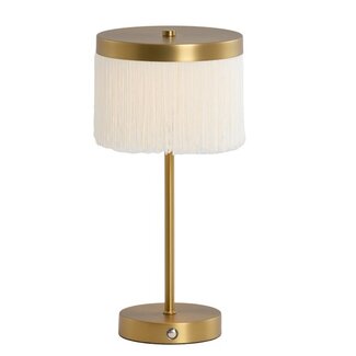 Light en Living Tafellamp LED Ø17x35 cm DINY antiek  brons+crème