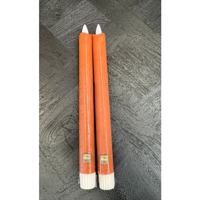 PTMD LED Dinerkaars rustiek oranje beweegbare vlam 2 stuks