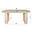 WoonStijl Eetkamertafel 180 arch ceramic