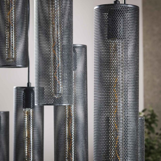 WoonStijl Hanglamp 5+4 tube mesh