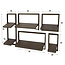 WoonStijl Wandschap set van 5 Ferro