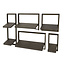 WoonStijl Wandschap set van 5 Ferro