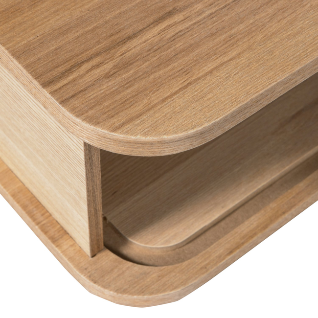 Woood Jena hangend nachtkastje links/rechts hout naturel