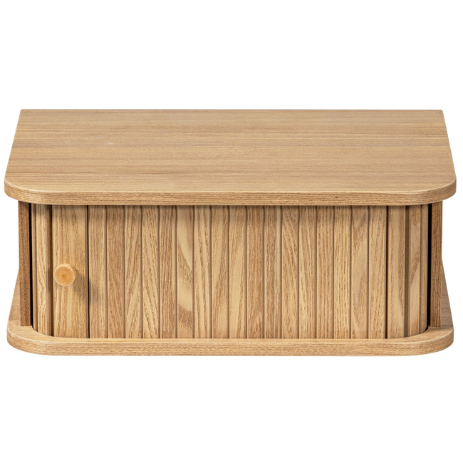 Woood Jena hangend nachtkastje links/rechts hout naturel