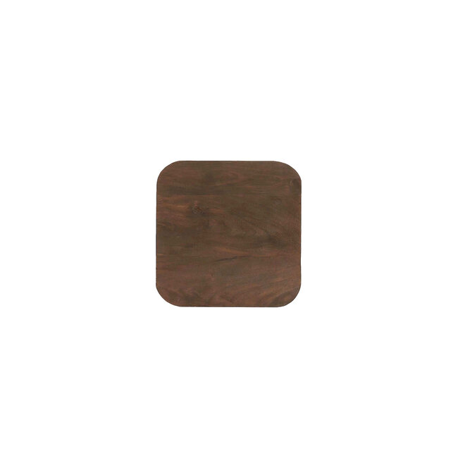 Light en Living Bijzettafel 33x33x53 cm DEGO mat  donker bruin