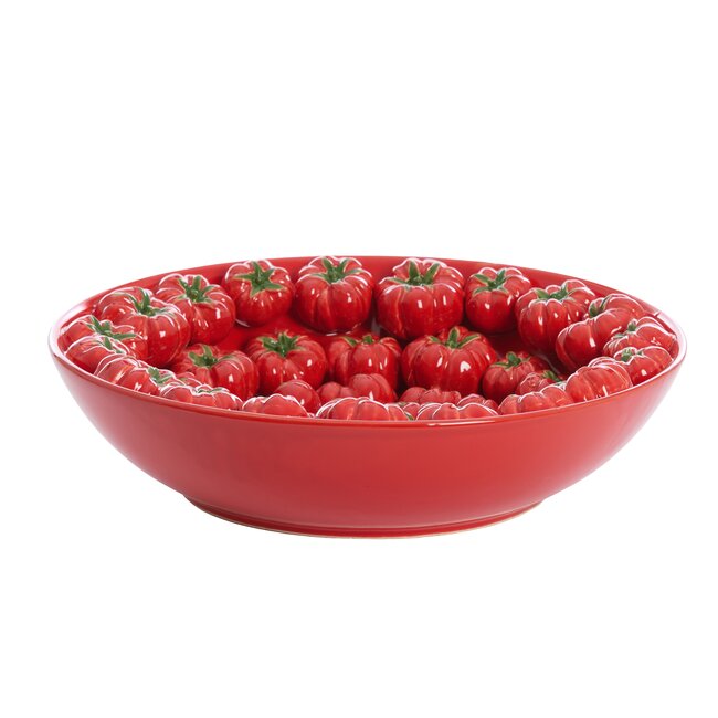 Light en Living Schaal Ø43x12 cm TAMINA keramiek rood